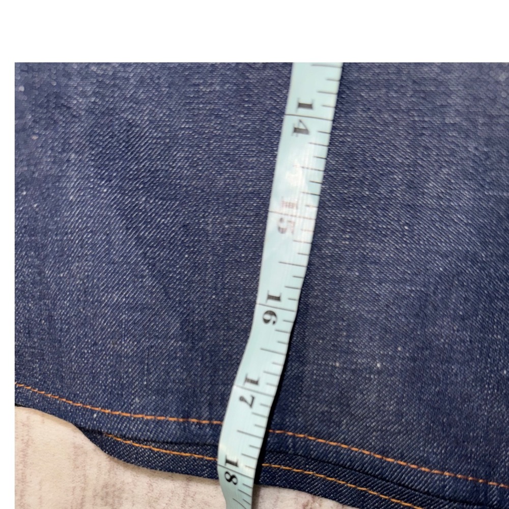 Vintage Levis for Gals Denim Mini Skirt Dark Wash Made in USA NWT Size 16 15/16 - Picture 7 of 7